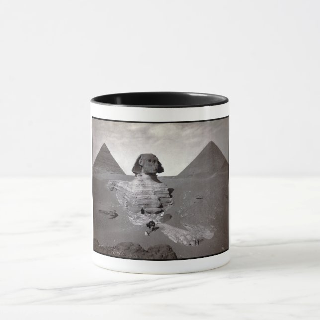 Taza Gran Esfinge y necrópolis de las pirámides de Giza (Centro)