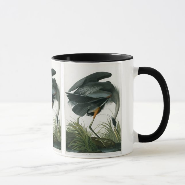 Taza Gran garza azul, John James Audubon (Derecha)
