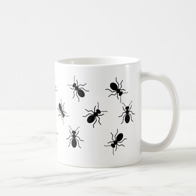 Taza Gran hormiga negra agranda Novedad divertida (Derecha)