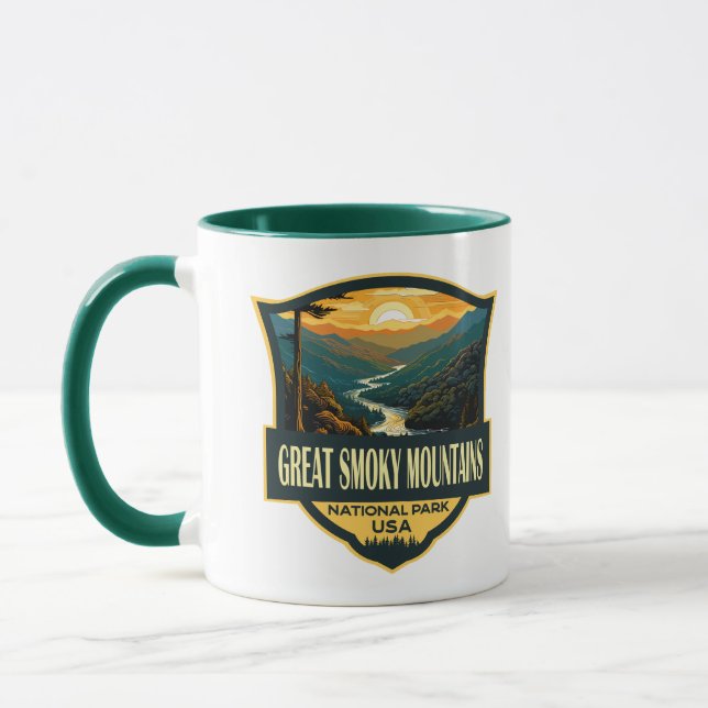 Taza Gran Ilustracion del Parque Nacional de las Montañ (Izquierda)
