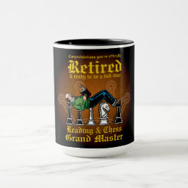 Taza Gran Maestro de Lectura y Ajedrez