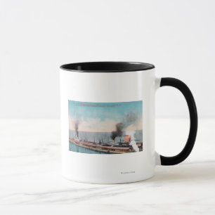 Taza Gran opinión septentrional del muelle, SS Dakota