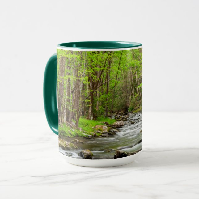 Taza Gran Parque Nacional de Montañas Smoky Carolina de (Anverso izquierdo)