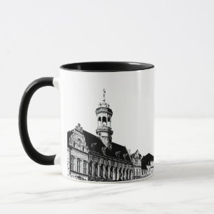 Taza Gran Plaza de la ciudad de Mons en Bélgica viaje