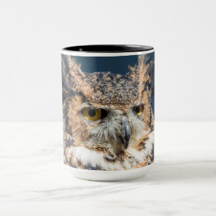 Taza Gran retrato de búho