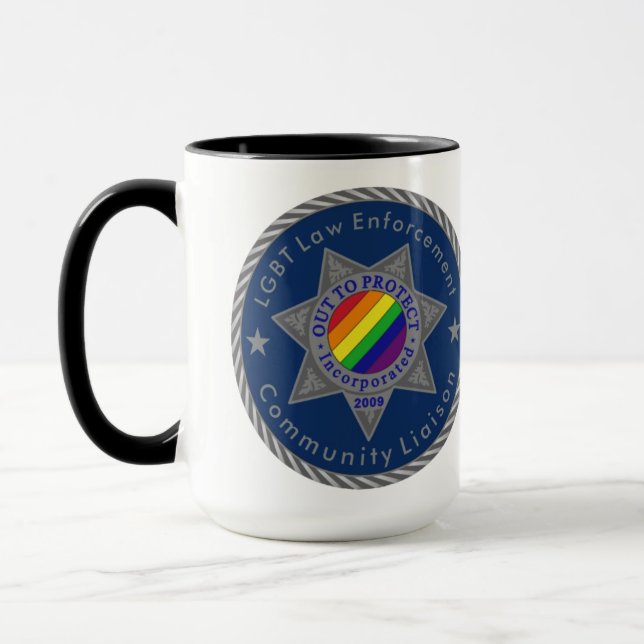 Taza Gran Salida Para Proteger La Mug De Enlace LGBT (Izquierda)