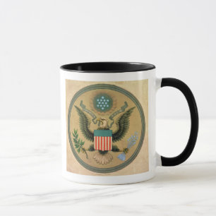 Taza Gran sello de los Estados Unidos, c.1850