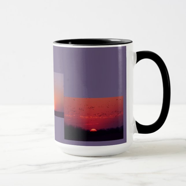 Taza Gran tamaño de Sunset Collage Mug #10 (Derecha)