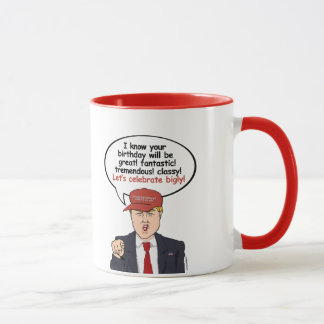 Taza Gran tarjeta de cumpleaños del triunfo -