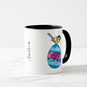 Taza Gran teta personalizado con huevo de Pascua   Añad