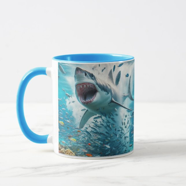 Taza gran tiburón blanco (Izquierda)