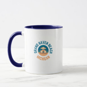 Taza Grand Haven Beach Michigan Hometown Coffee Mug