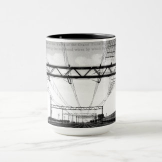 Taza Grand Trunk Railway Yards Vintage Port Huron MI