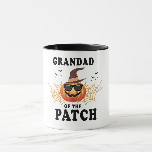 Taza "Grandad Halloween Costume Mug - Funny Calabaza Fa (Centro)