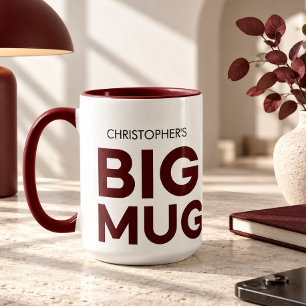 Taza grande Borgoña Taza enorme Taza con nombr