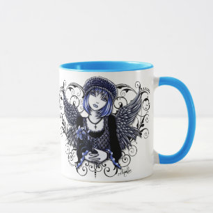 Taza grande de 15 onzas del ángel de Tabitha