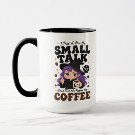 Taza grande de bruja negra de dos tonos regalo de 