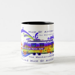 Taza grande de la autocaravana del tecnicolor