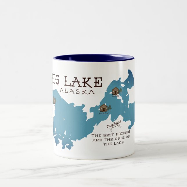 Taza grande de la cabina del lago para nuestros (Centro)