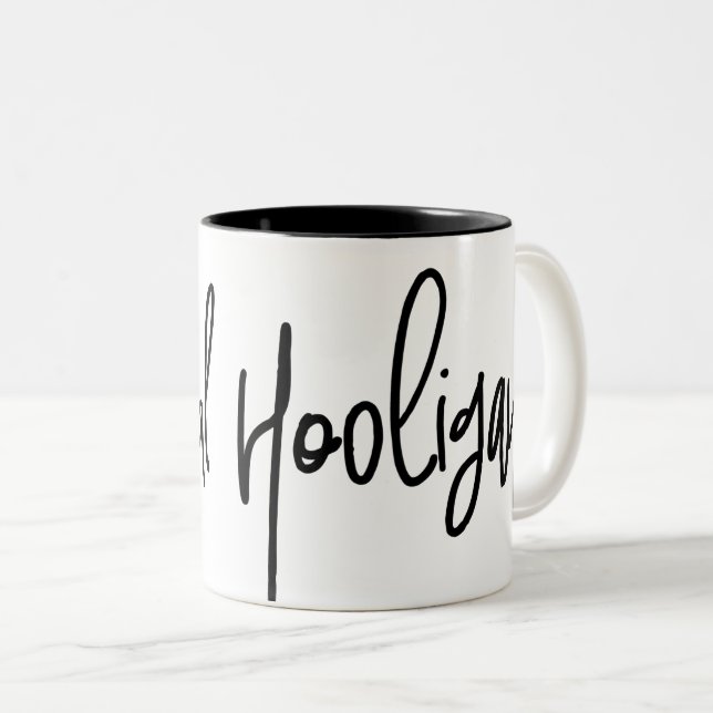 Taza grande de la escritura del gamberro (Anverso derecho)