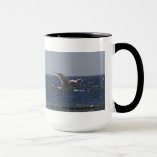 Taza grande de la gaviota tonta