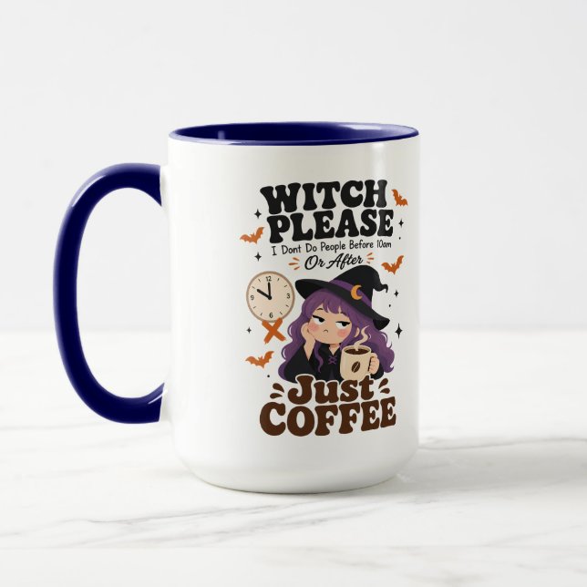 Taza grande de navío de bruja, regalo de Halloween (Izquierda)