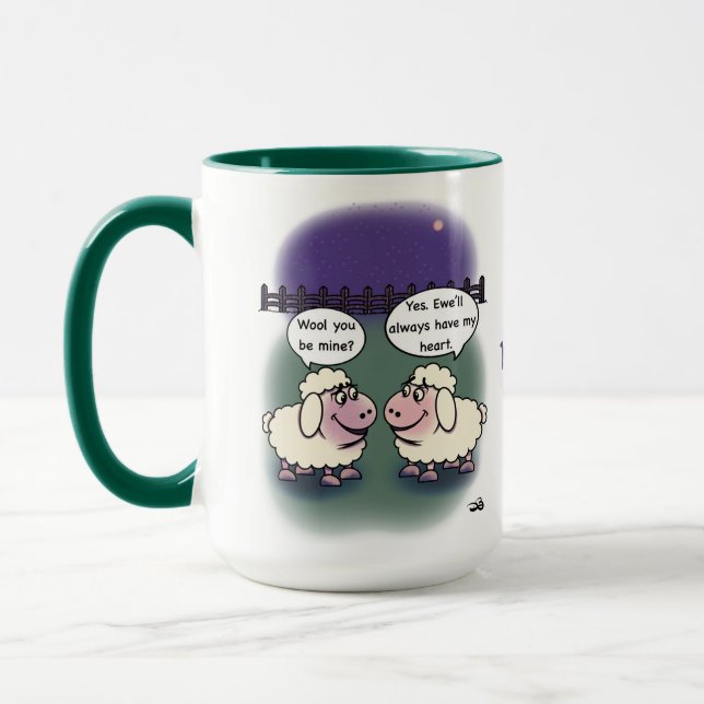 Taza Grande de San Valentín ¿Serás Mía (Izquierda)