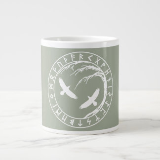 Taza grande de Yggdrasil Futhark
