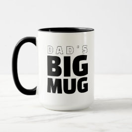 Taza Grande del Día del Padre para Papá Moderno