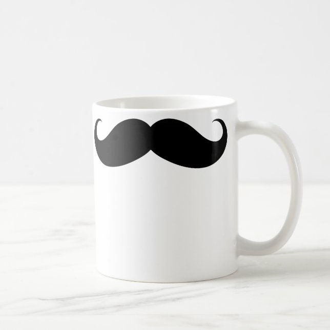 Taza grande divertida del bigote (Derecha)
