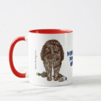 Taza grande el señalar Wirehaired Griffon de la