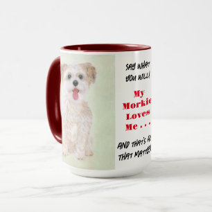 Taza Grande Morkie Di Lo Que Quieras