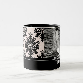 Taza grande personalizada de la foto del damasco