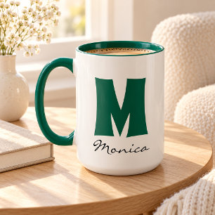 Taza Grande Taza Enorme Monograma de Nombre Pe