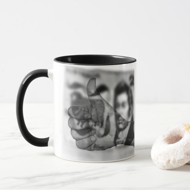 Taza Grandes Ganas Por Dinero, Café Combo Mug. (Con donut)