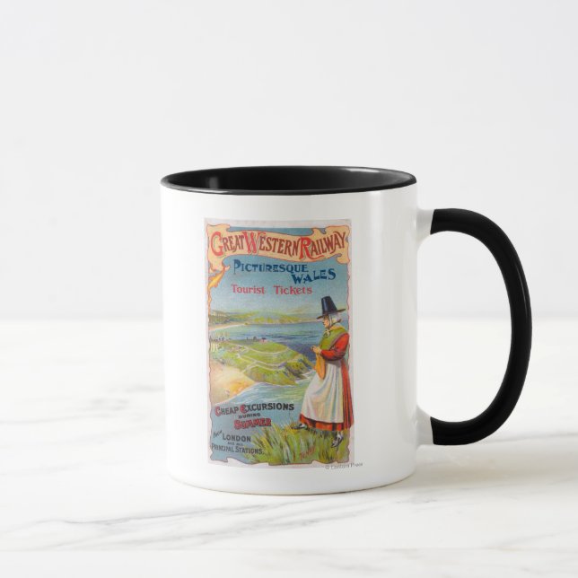 Taza Grandes viajes de promoción al oeste de los ferroc (Derecha)