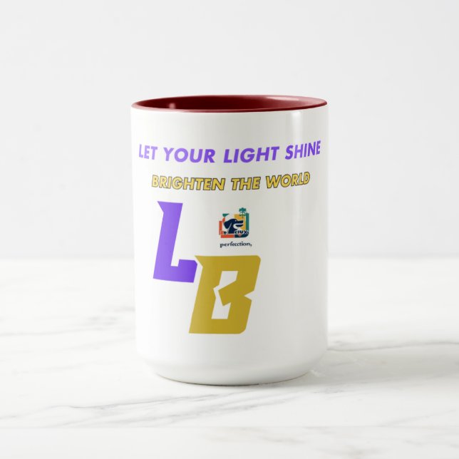 Taza Grandeza negrita | Resumen de Crimson y Oro (Centro)