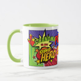 TAZA GRANDMA ES MI HÉROE DE CÓMO SUPERHERO