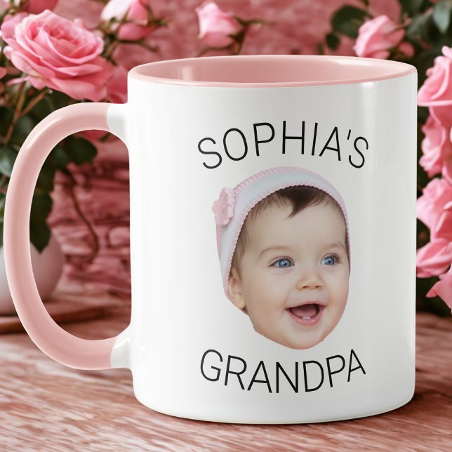 Taza Grandpa Baby Face Coffee Mug Personalized (Subido por el creador)