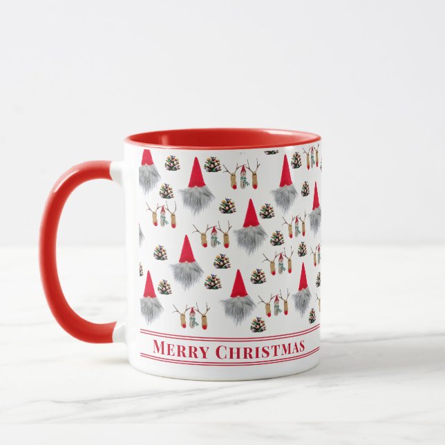Taza Grandpa Christmas Gift – Gnome & Reindeer (Izquierda)