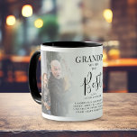 Taza 'GRANDPA' eres la mejor' fotos, nombres y citas<br><div class="desc">Que el abuelo sepa lo mucho que le encanta con esta elegante taza de café de keepsake. Diseñado con 2 de tus imágenes favoritas, que se pueden descargar fácilmente desde un ordenador o tu teléfono, el texto "Abuelo eres el mejor" en un guión elegante de caligrafía, nombre/s y una cita...</div>