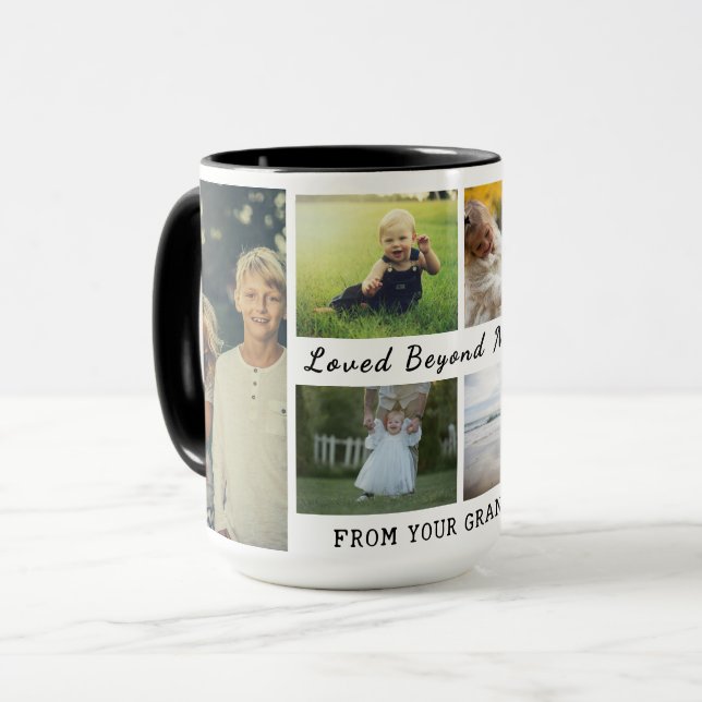 Taza Grandparents Day Mug – Loved Beyond Measure  (Anverso izquierdo)