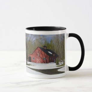 Taza Granero rojo en invierno