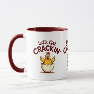 Taza Granja de Pollos Divertidos '¡Vamos a Romper!' Chi