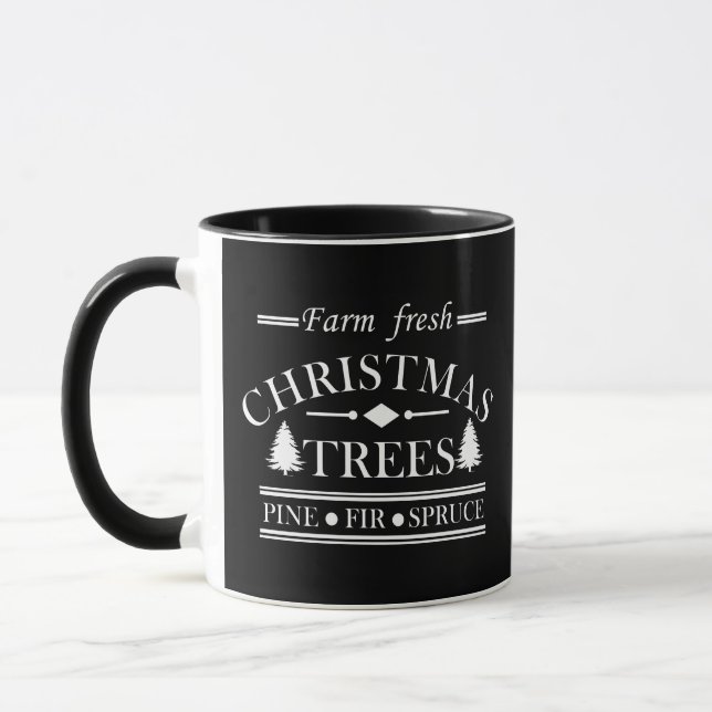 Taza Granja fresca Árboles de navidad (Izquierda)