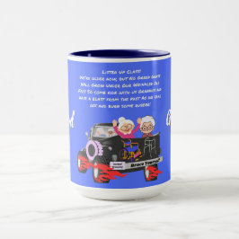 Taza Grannias De Rod Caliente Dos Tone Blue Coffee Mug
