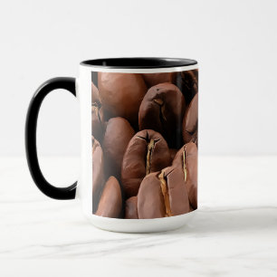 Taza Granos de Café Tostados Artísticos