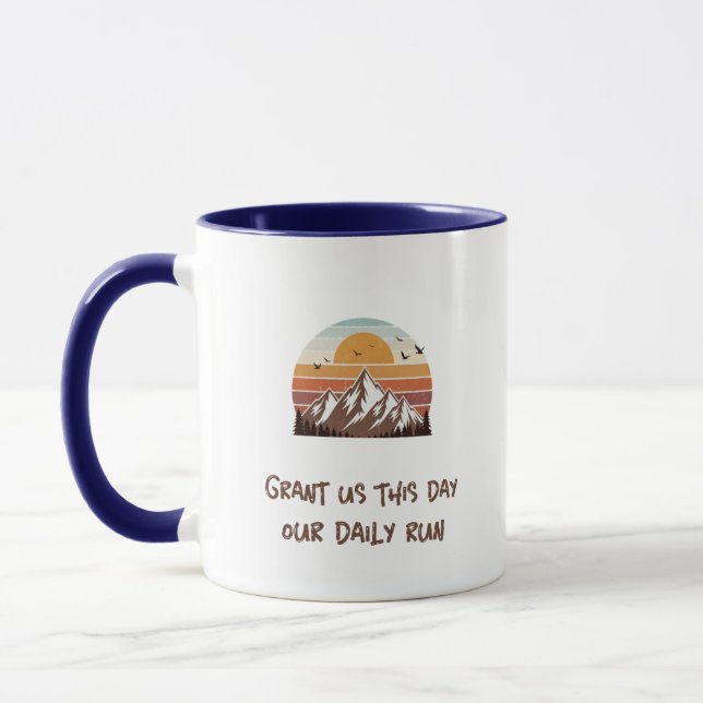 Taza Grant us this day our daily run (Izquierda)