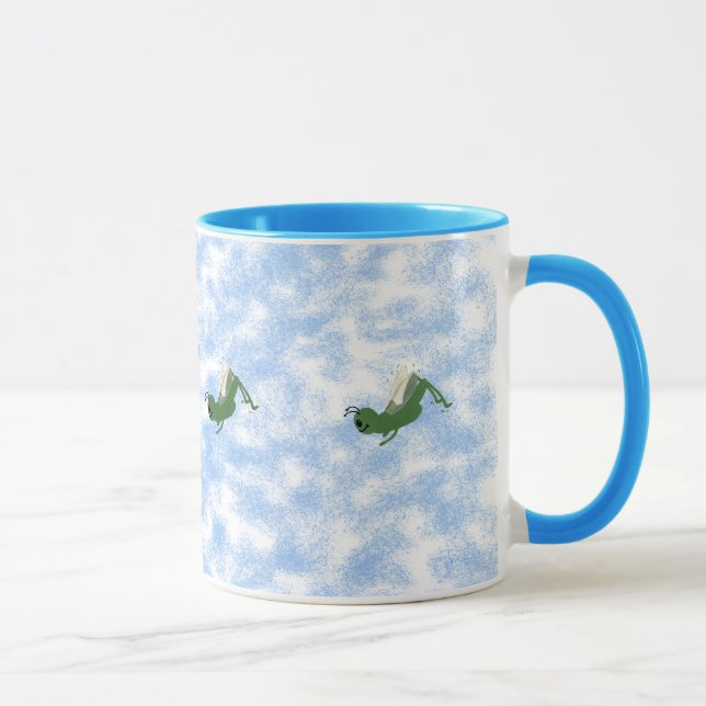 Taza Grasshopper Whimsical Personalizado Art (Derecha)