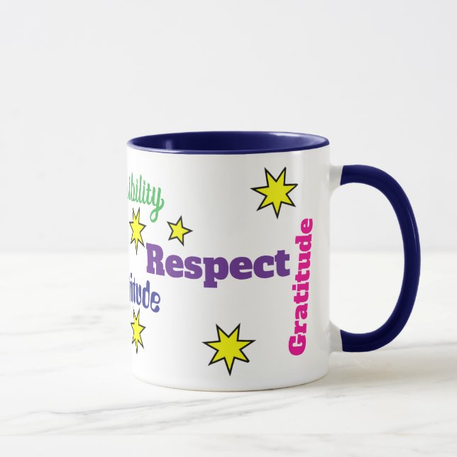 Taza Gratitud Responsabilidad 11oz Mug de Zazz_it (Derecha)